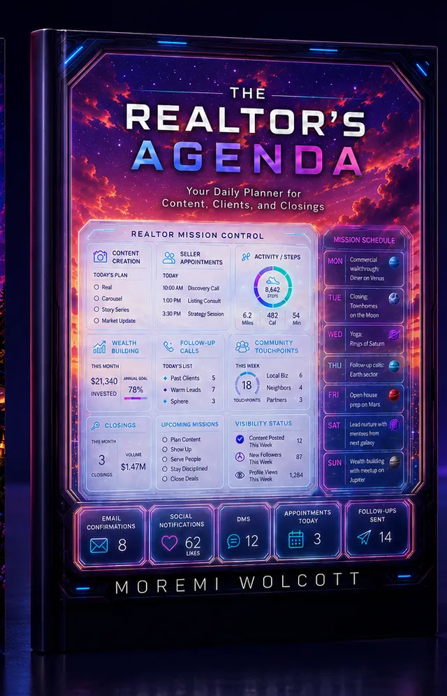 The Realtor's Agenda planner cover by Moremi Wolcott